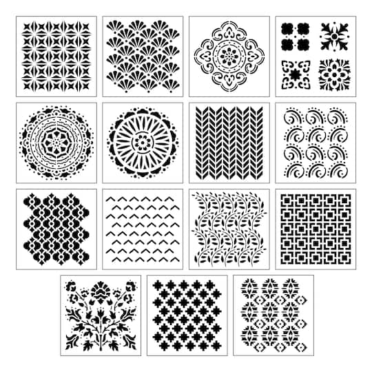 6 Pack: Pattern Stencils by Craft Smart®, 12" x 12"